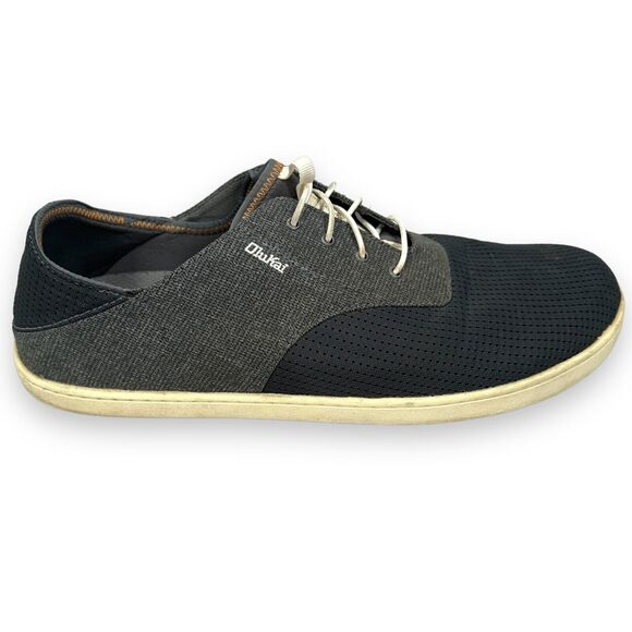 OluKai Other - OluKai Nohea Moku Shoes Men's 13 Dark Shadow Gray Blue No-Tie Laces 10283-6C6C